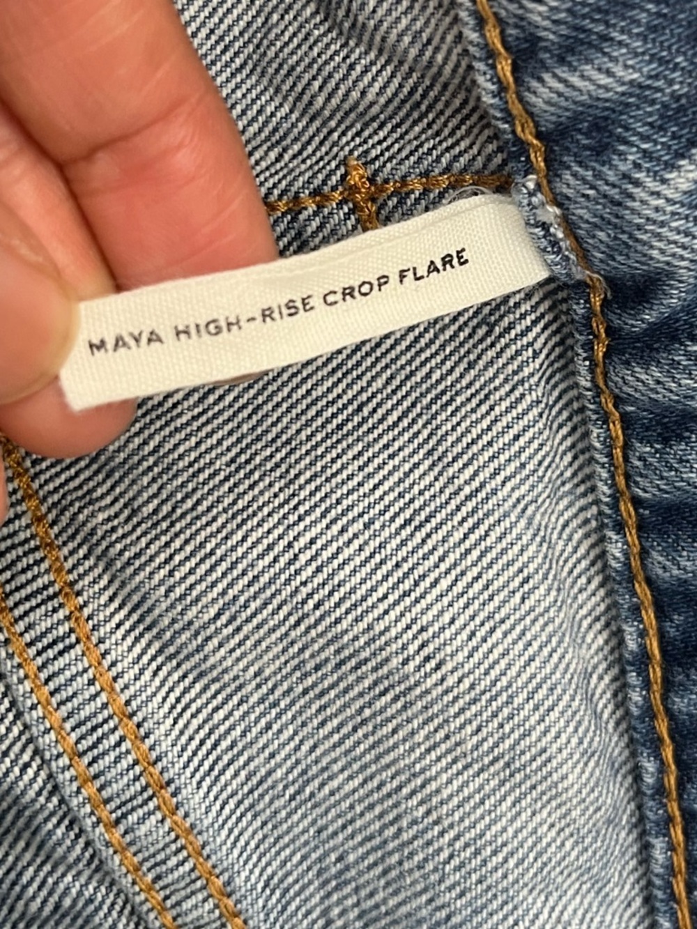 Rag & Bone Maya High Rise Crop Flare Jean Size 28 Rye Harbor Wash - Picture 6 of 15